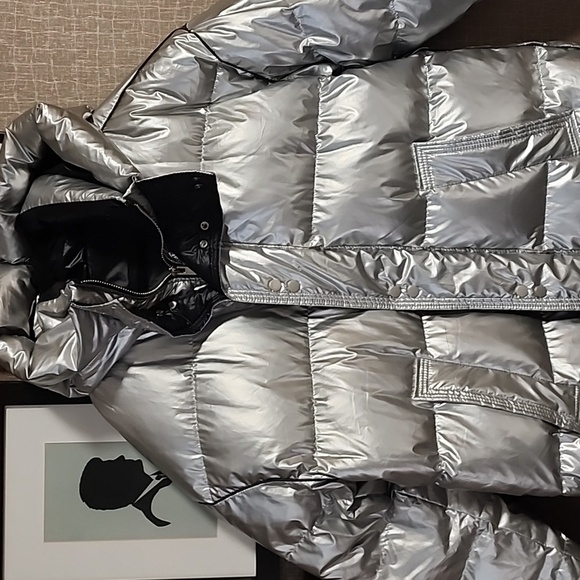 Lattelier Shiny Long Puffer Jacket - Picture 6 of 16